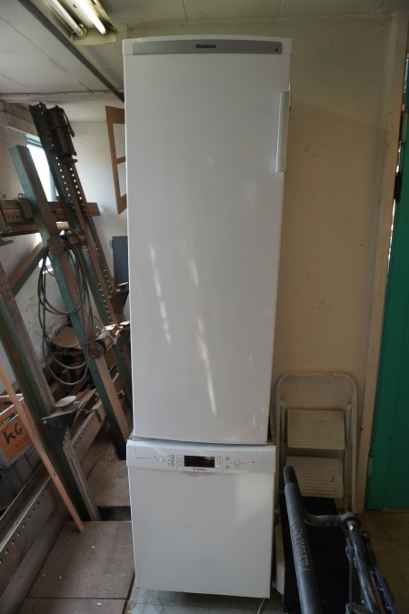 Køleskab + opvaskemaskine & mikroovn 