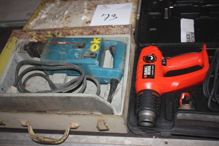 Rotary Hammer, Bosch + heat gun, Black & Decker