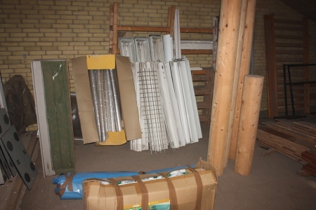 Crew cabinets, lamps, shielding grids, sign equipment in box