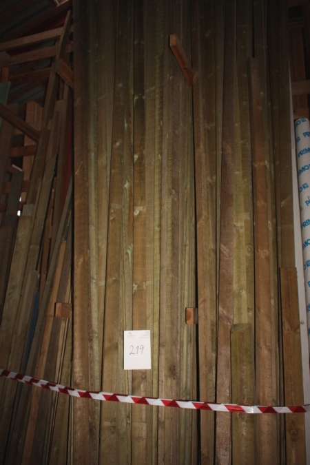 Large lot laths, boards, etc., partly treated as marked