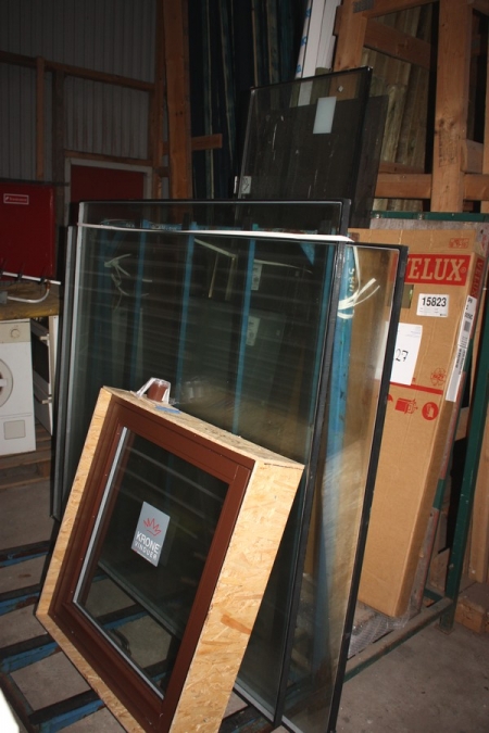 Lot glass + window frame dimensions: 750x800 mm (NOTE: IGU 144 x 150 not included!) + 2 glass racks