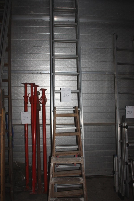 Ladder + 2 stepladders