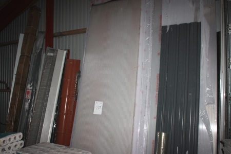 Lot insulating panels, steel panels steel corners, etc.