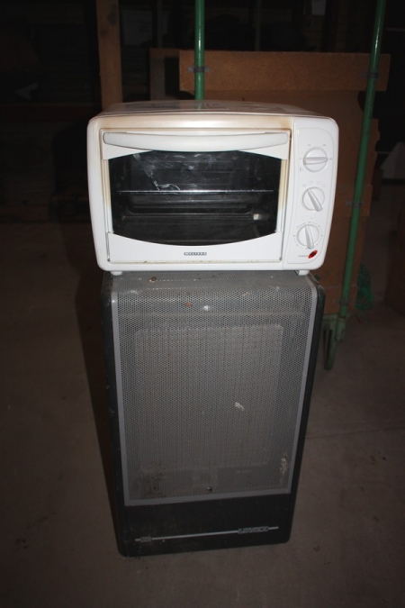 Gas heater with gas cylinder + oven
