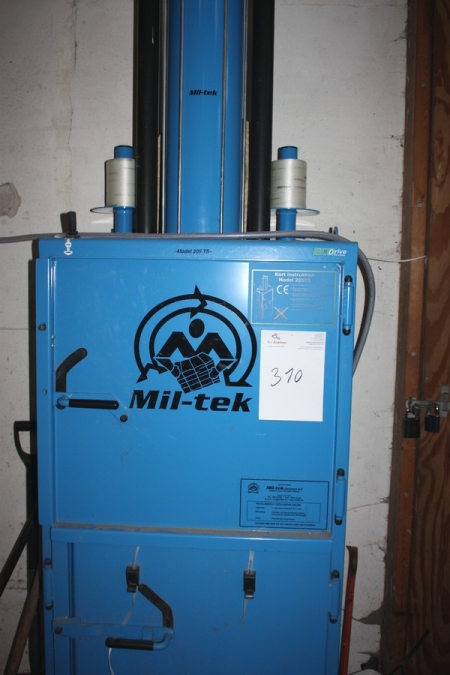 Cardboard press, Miltec 205 TS, year 2009