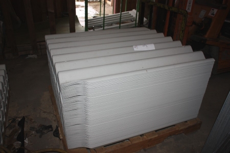 Two sheets of roofing sheets, beveled with holes, 110x122