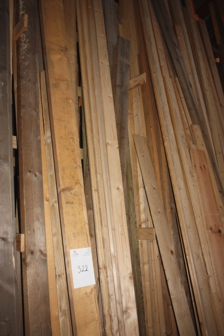 Lot planks, beams, etc. as marked