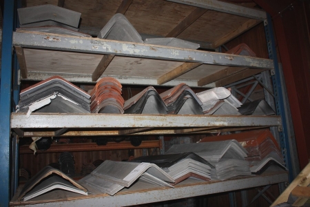 Various ridges + pallet with binding wire in 1 section pallet racking