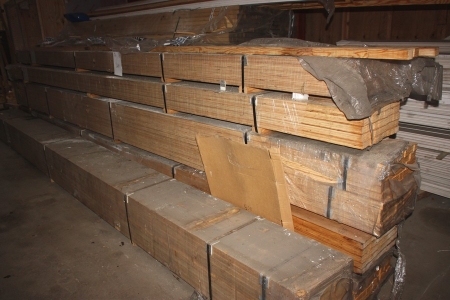 Large lot different laths, 35x40 mm x approx. 6000 mm (some approx. 4000 mm)