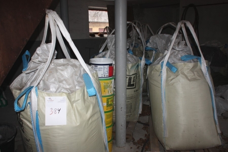 9 big bags with tray mortar, 6.5%. Production day: 8/11 2010. Condition unknown