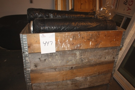 Pallet with plastic cover