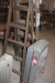Stepladder, wood, 6 steps + step ladder, wood, 5 steps + step ladder, aluminum, 3 steps + oil radiator