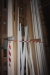 Lot baseboards + 1 pallet poles, etc. as marked