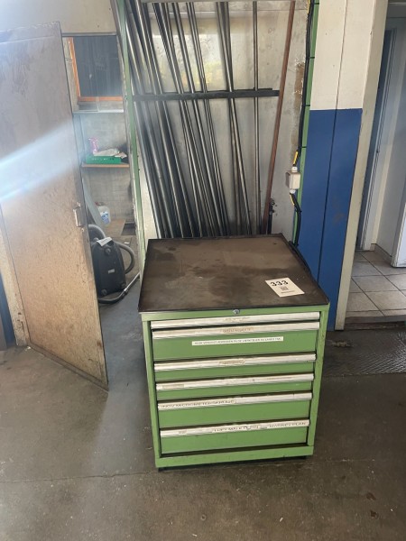 Tool cabinet with 6 drawers
