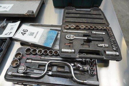 3 pieces. socket wrench set