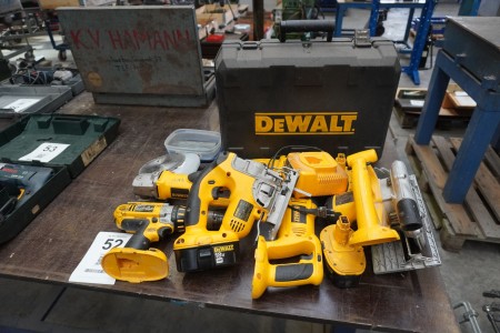 6 pieces. Power tools, DeWalt