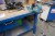 File bench in wood incl. vise