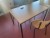 4 pieces. canteen tables incl. 12 chairs