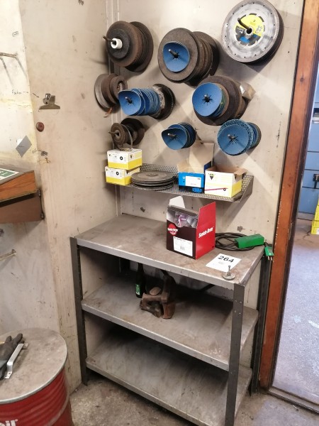 Tool rack with contents