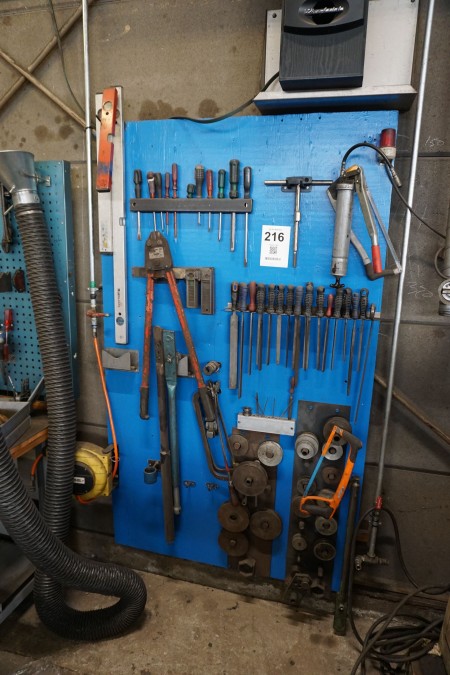 Tool wall with content