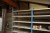 3 compartment bookcase + bookcase with contents