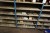 3 compartment bookcase + bookcase with contents