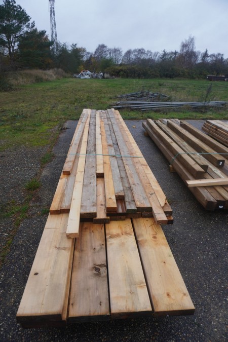Lot of mixed rafters and joists
