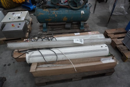 Large batch of fluorescent tubes incl. various fittings
