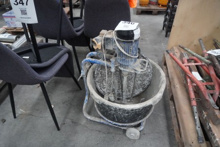 Mortar mixer for mason tubs