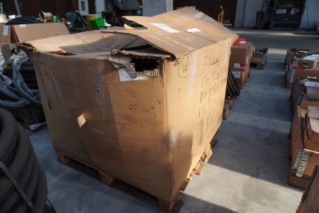 Box with various hydraulic hoses