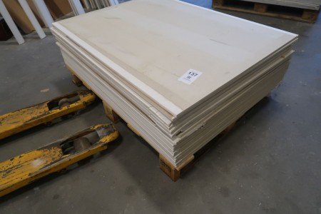 19 sheets of plaster 15 mm
