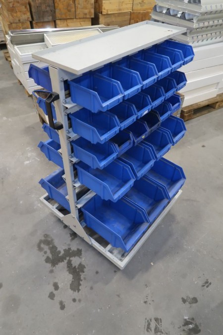 Trolley with picking boxes