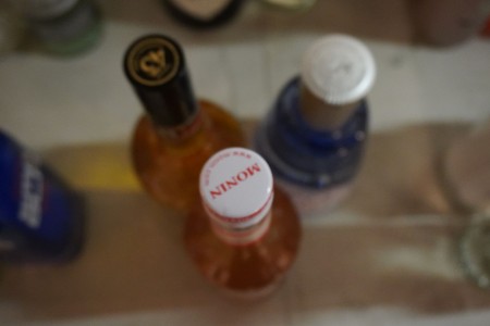 3 bottles of spirits