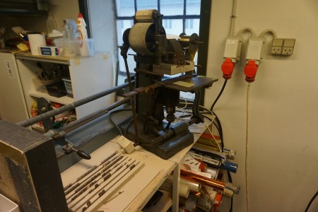 Embossing press machine