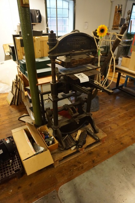 Press machine, I.G.A Eickhoff Copenhagen