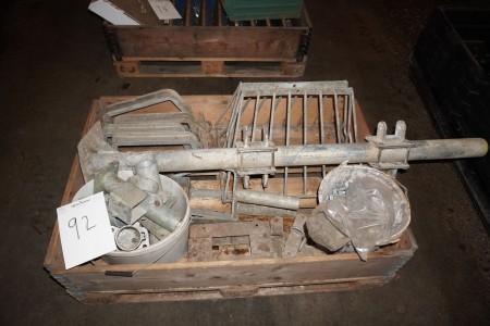 Pallet with various stable equipment
