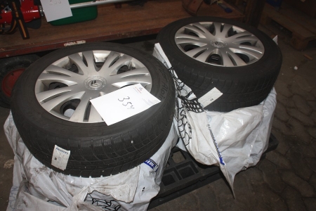 4 winter tires on steel rims for Citroën van, Michelin Pilot Alin 215/55 R16 H
