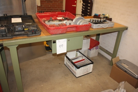 Work Bench, Bott, with drawer, 800x2000 mm (without content)