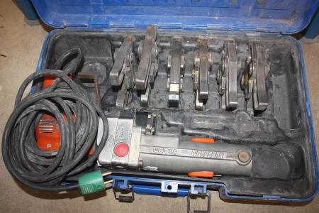 Electric pipe clamps, Nussbaum, Virga + various rørpresseværktøjer in suitcase