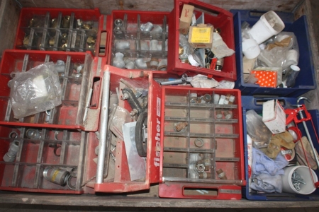 Pallet with various plumbing fittings