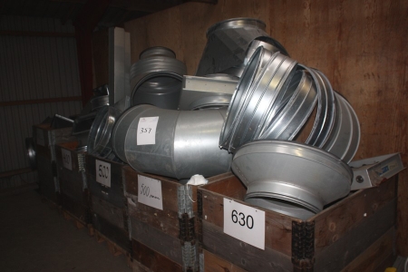 2 paller ventilation, 400 mm + 3 paller ventilation, 500 mm