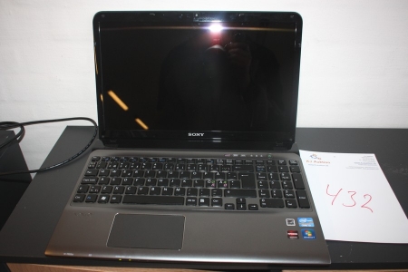 Notebook, Sony Vaio, with power supply
