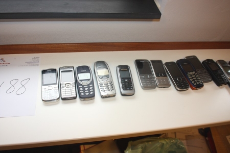 Lot of mobile phones, Nokia