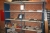 2 section steel shelving without content