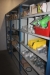 Content in 3 section steel shelving, various parts of underfloor heating and plumbing fittings