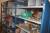 Content in 3 section steel shelving, miscellaneous plumbing fittings