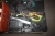 Palle med værktøjskasse med indhold + aku-bajonetsav, Worx med 2 batterier og lader + slagboremaskine, Makita