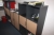 Elevating desk + drawer + screen, Lenovo + 2 x bookcase with doors and shelves + 1 bookcase with shelves + 2 bookcases with shelves (all without content)