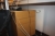 Elevating desk, Ergolevel + 2 x drawer + office, Labofa + run + plate waste wagon + Flat, Dell + Headset + low bookcase, 3 section shelves (all without content) + thin client, Igel