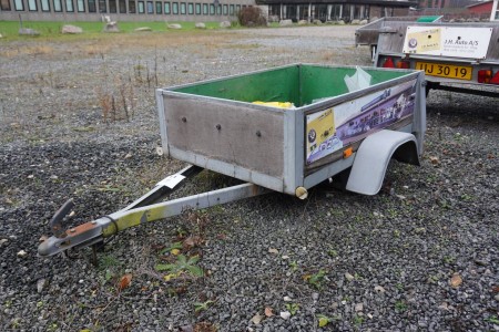 Trailer without wheels, Reg no: VK3892, Papers have been lost
